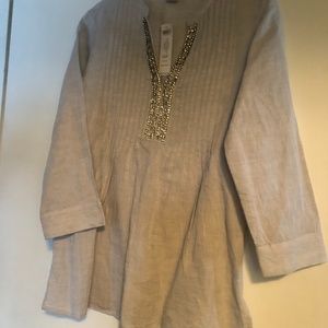 Rhinestone Embellished Tunic